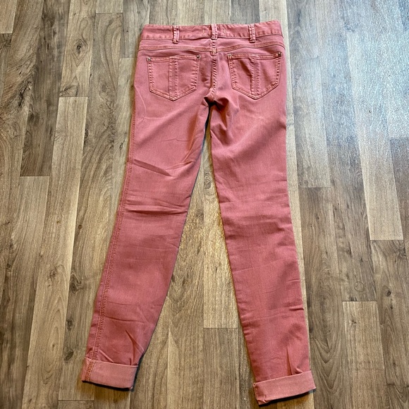 Free People High Rise Skinny Jean Rose Pink Size 26 - Picture 4 of 9